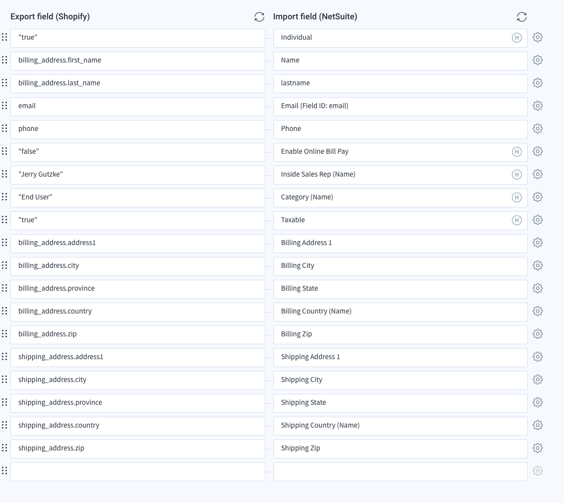 Netsuite Customer Import